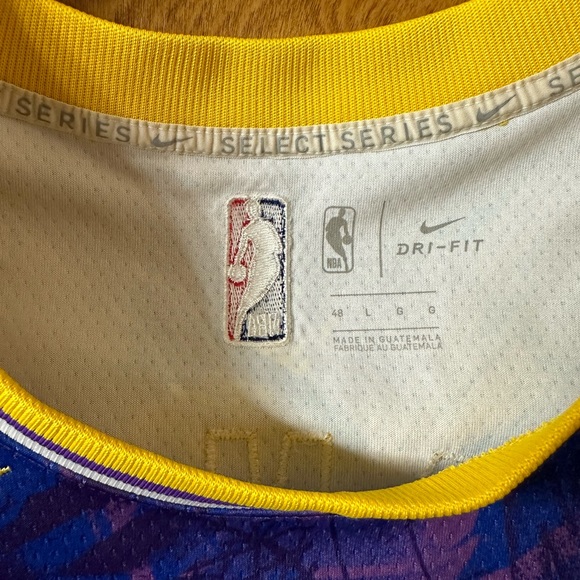 Nike LeBron James Mens Large Purple #23 LA Lakers Basketball Jersey - Picture 3 of 5